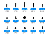 300 pièces tête grasse fraisée petit Mini jeu de vis M2 M2.5 M3 acier ordinateur portable ordinateur portable vis Kit d'outils