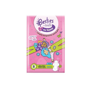 Toallas Sanitarias para Niñas, Control de Olores, Extra Suaves, Almohadillas Largas para Protección Nocturna - Product Image 1