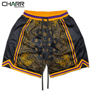 Pantalones cortos de baloncesto transpirables y ligeros para hombre, Shorts de malla con cordón, diseño personalizado - Product Image 4