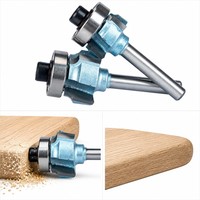 Fraise à défoncer CNC Tideway à 4 cannelures en alliage de tungstène-cobalt de qualité industrielle pour le bois, les coins arrondis et le surfaçage des bandes de bordure en PVC