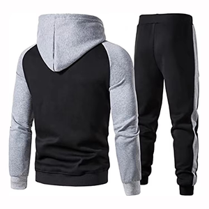 Survêtements de sport pour hommes personnalisés, fermeture éclair, jogging, entraînement, avec coupe-vent en polyester et survêtement en nylon, taille plus - Product Image 3