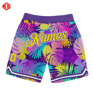 Pantalones cortos de baloncesto para hombre personalizados del fabricante, patrón sólido, sublimación, estampado de grafiti, diseño gráfico, bolsillos de tela de poliéster - Product Image 1