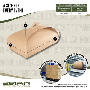 Hecho en Italia Cartón rectangular desechable ecológico Personalizable Mini Cake Board Postre Monoportion Holder - Product Image 4