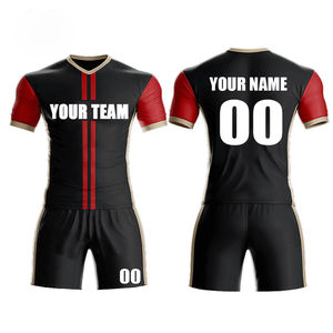 Diseño personalizado poliéster transpirable hombres Deportes Fútbol Jersey uniformes conjuntos fútbol desgaste Jersey conjunto fútbol conjunto completo - Product Image 3