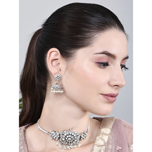 Gargantilla Blanca Oxidada para Bodas y Eventos - Product Image 3