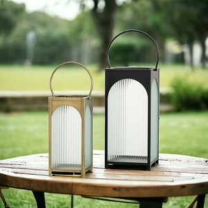Iron Metal <b>Candle</b> Holder and Lantern With Beautiful Gold and Black <b>Colour</b> Creative Design for Dinner & Room Decor - Product Image 2