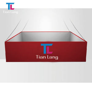 TIANLANG สี่เหลี่ยมผืนผ้าที่กำหนดเอง beursdisplay บอร์ดแขวนพับได้คณะกรรมการผ้าแขวนความตึงเครียดยืนแสดงผ้าแบนเนอร์ - Product Image 6
