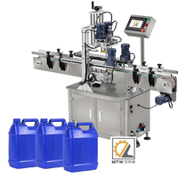 Machine de capsulage automatique à haute productivité pour bouteilles, bocaux, cosmétiques, produits chimiques, aliments et boissons, moteur électrique MTW