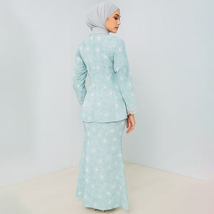 ชุด Baju kurung อิสลามสองชิ้นขนาดพิเศษเสื้อผ้าสำหรับงานปาร์ตี้จากมาเลเซีย - Product Image 3