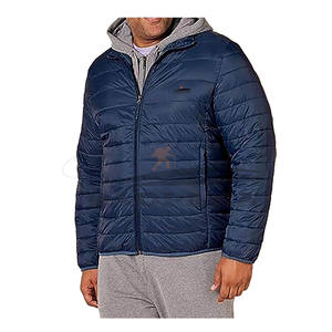 Chaqueta de Invierno Personalizada para Hombre, Chaqueta Acolchada de Alta Calidad con Capucha, Diseño Vintage Elegante con Logotipo Frontal - Product Image 4