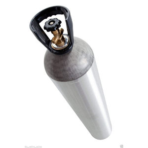 Cilindro de gas de aluminio de 20 lb (11.3 kg) para CO2, tanque para sistema de bebidas tipo Kegerator, válvula CGA320 - Product Image 2