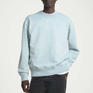 Vente en Gros Logo Personnalisé 100% Coton Sweat Basics Surdimensionné Hommes Vintage Crewneck Acid Washed Out Sweat à Capuche Jumper Pull pour Hommes - Product Image 3