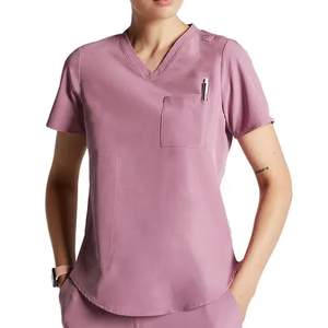 Conjuntos de uniformes médicos de salón de belleza de tela tejida uniformes médicos personalizados OEM al por mayor con logotipo - Product Image 5