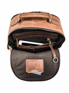 Mochila de cuero personalizada de lujo al por mayor mochila escolar universitaria impermeable de moda con forro de algodón - Product Image 5