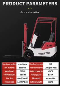 Montacargas Contrapesado de 3 Ruedas y 2 Toneladas, Motor DC, Nuevo, Excelente Calidad, Alcance de 3-6 Metros, Uso en Interiores, Horquillas de 1000 mm, 1 Año de Garantía - Product Image 4