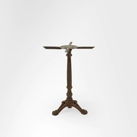 Base de Mesa de Comedor Redonda Plegable de Hierro Fundido, Estilo Rústico Moderno, para Hogar, Hotel, Almacén, Taller o Entrada - Mueble Metálico Resistente