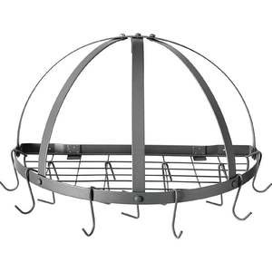 Estante de almacenamiento para ollas y sartenes, colgador de utensilios montado en la pared, organizador de cocina - Product Image 3