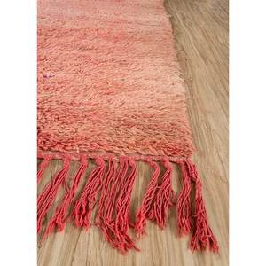 Tapis en laine noués à la main Nuray, couleur unie, motif abstrait, 9x12, rectangulaire, pour couloir, maison, adolescents - Pae-4616 Rouge Orange - Product Image 4