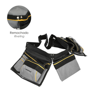 Borsa Doppia per Attrezzi da Cantiere con Cintura e Gancio per Martello - Product Image 3