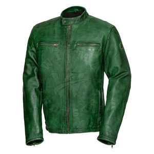 Chaqueta de motorista de la mejor calidad directa de fábrica Cuello alto de cuero de piel de vaca Premium Transpirable y compatible con la temporada de invierno - Product Image 1