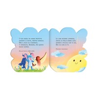 Livre d'histoires en forme d'ange style Edicart, tableau blanc éducatif et coloré pour l'apprentissage des enfants, 4 articles, 14 pages, modèle italien