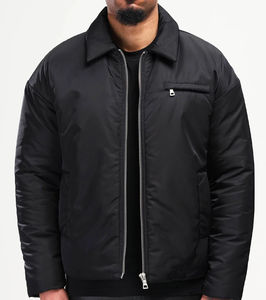 2026 Wholesale High Quality Thick Padded Logo Winter Polyester/Cotton Stand Detachable Custom Fit Oversized Zipper Men's Jackets - Product Image 2