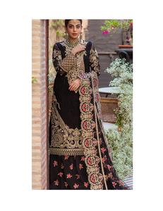 Costumes en mousseline brodée non cousue Collection de mariage 3 pièces Derniers costumes pakistanais Punjabi Salwar Kameez - Product Image 5