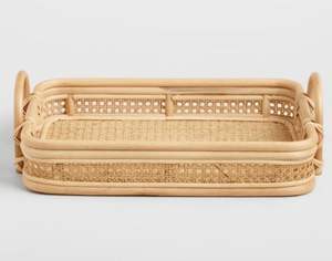 ถาดหวายทรงกลมถาดเสิร์ฟอาหารจากผู้ผลิตในอินเดีย - Product Image 5