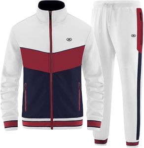 Ensemble de survêtement de sport décontracté unisexe de haute qualité, léger, respirant, automne, 2 pièces, grande taille, fitness, 100% coton - Product Image 6