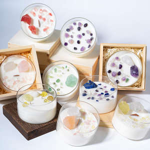 Bougie parfumée en céramique AIKUN de qualité supérieure, approvisionnement en vrac, cire de soja écologique, fabrication artisanale, option cadeau Diwali, sans flamme, longue durée de combustion - Product Image 2