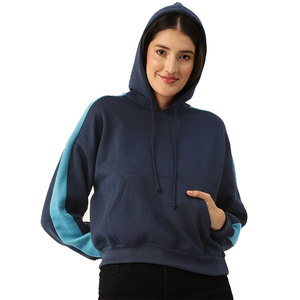 Sudadera con capucha térmica sólida Terry para mujer Sudadera con capucha de gimnasio transpirable de secado rápido con diseño de bolsillo de cuello con capucha de manga larga - Product Image 5
