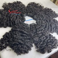 Gratis sampel grosir Vietnam mentah ekstensi rambut manusia mentah India rambut vendor rambut keriting Thailand