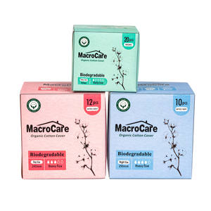 Toallas sanitarias desechables biodegradables ecológicas Almohadillas orgánicas sanitarias femeninas - Product Image 3