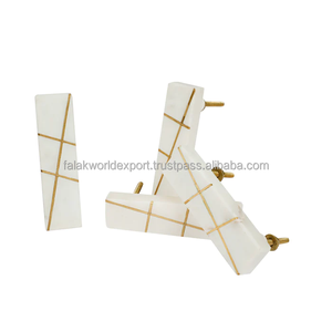 Nouveau Design Résine Marbre Boutons pour Armoires Tiroirs Porte Armoires Meubles Bouton de Porte Tires par Falak World Export - Product Image 3