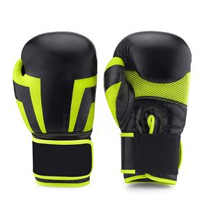 Gants de boxe professionnels de qualité supérieure en gros, logo personnalisé, meilleur sport de ville, cuir PU, sangle de poignet réglable, RC - Product Image 1