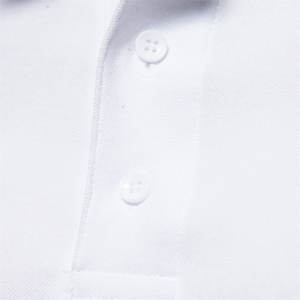 Mode été Nouveau Polo homme Uni Casual Coton Peigné Polo homme Coupe ajustée Respirant Polo à manches courtes - Product Image 3