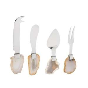 Elegante Juego de Cuchillos para Queso de Acero Inoxidable de 3 Piezas con Mangos de Resina Pulida, Apto para Lavavajillas y Ecológico - Product Image 3