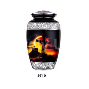 Urna de cremación fúnebre cruzada hecha a mano para cenizas humanas con bolsa-Urnas para cenizas humanas para hombre y mujer con bolsa de terciopelo gratis - Product Image 1