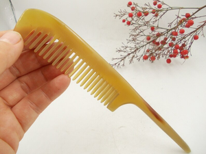 หวีเขาควายแท้งานฝีมือแบบดั้งเดิมความสะดวกสบายที่ทันสมัยโดยงานฝีมือ crsecent - Product Image 2