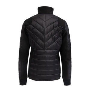 Chaqueta Urbana Híbrida Acolchada para Mujer Yamaha, Estilo Universitario con Logotipo Personalizado, Cuero Vacuno, Forro de Piel, Invierno, B21UR204B0, Negra, Original - Product Image 2