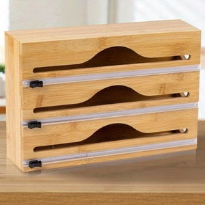 Organisateur de tiroir de cuisine en bambou de haute qualité à 3 niveaux 33x21,5cm - Product Image 4