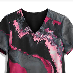 Uniformes Médicos Elegantes para Mujer, Uniforme de Enfermería de Poliéster Elástico, Camisa de Hospital con Cordones - Product Image 4