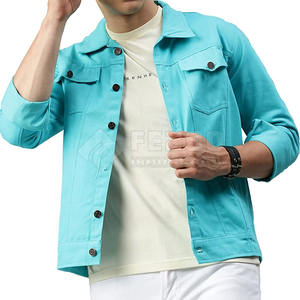 Veste en jean personnalisée en gros fabrication d'usine nouveauté veste d'hiver en jean à manches longues pour hommes - Product Image 1