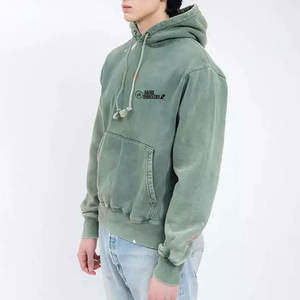 Sweats à capuche d'hiver respirants à séchage rapide, lavage à l'acide, pour hommes, logo personnalisé, haute qualité - Product Image 2