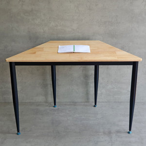โต๊ะทำงานทรงมุม รุ่น CONE HBLG046 ดีไซน์มินิมอล ขนาด 120x60 ซม. ทำจากไม้ยางพาราและขาเหล็ก - Product Image 4