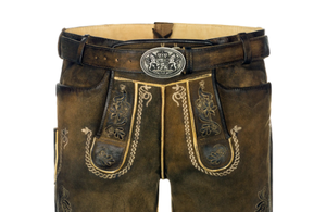 Pantalones Cortos Tradicionales Bávaros de Cuero, Pantalones Cortos Personalizados Únicos para Hombre - Product Image 2