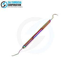 Venta al por mayor de escaladores dentales multicolores, escaladores dentales profesionales de acero inoxidable, escaladores dentales aprobados por la CE - Product Image 5