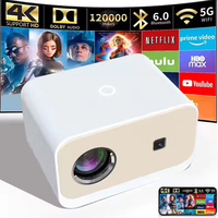Proyektor Mini Pintar Android 11 A11, Siap 4K, 1080P HD, LCD Portabel, Fokus Elektrik, 350 Lumens, Penyimpanan 8GB, Home Theater
