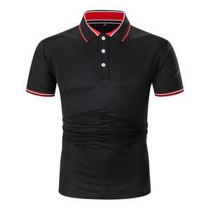 Customizable Black <b>Orange</b> Contrast for <b>Polo</b> Shirt High Quality Jersey Fabric Breathable Design with Custom Logo - Product Image 2