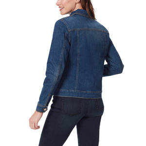 แจ็คเก็ตยีนส์คุณภาพสูง ระบายอากาศได้ดี สีพื้น เรียบง่าย สไตล์ลำลอง เหมาะสำหรับใส่ในฤดูหนาว สไตล์สตรีทแวร์ ไซส์ปกติ สำหรับผู้หญิง - Product Image 6